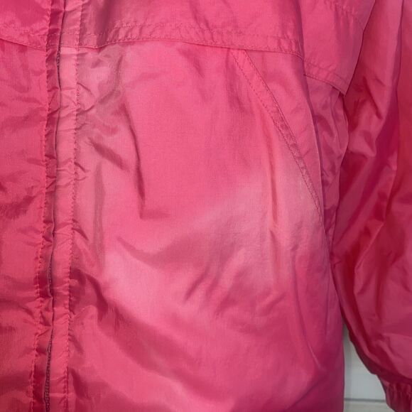 80s 90s Windbreaker Jacket Be In The Current Seen Pink Sz Medium - Picture 7 of 12